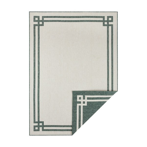 Zeleno-krémový vonkajší koberec NORTHRUGS Manito, 160 x 230 cm