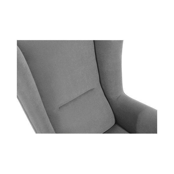 Antracitovosivé kreslo Max Winzer Bruno Velor-image-2