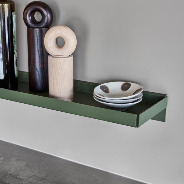 Tmavozelená kovová polica 50 cm Bakku – OYOY Living Design-image-1