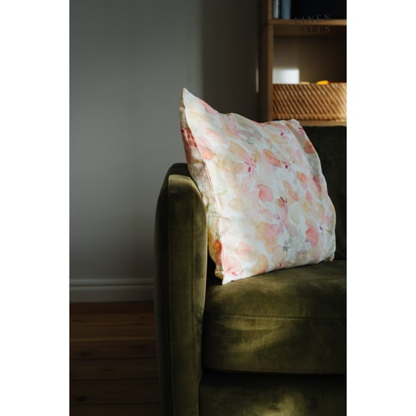 Ľanová obliečka na vankúš 40x40 cm Floral – Linen Tales-image-2
