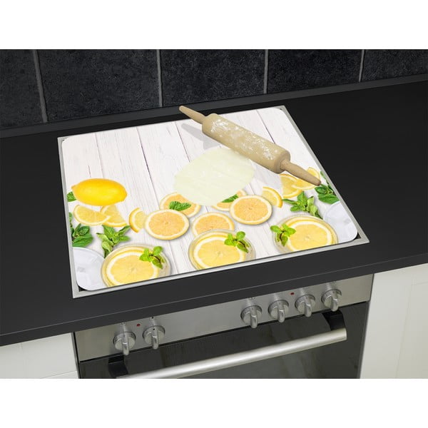 Kryt na stenu pri sporáku z tvrdeného skla 50x56 cm Lemons – Wenko-image-1