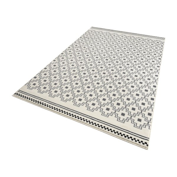 Bielo-čierny koberec Zala Living Cubic, 70 × 140 cm-image-1