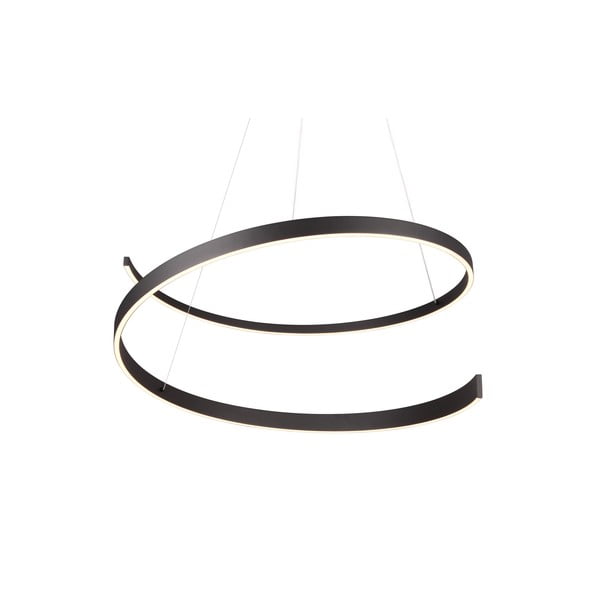 Čierne LED závesné svietidlo s hlasovým ovládaním/s ovládaním pomocou mobilnej aplikácie s kovovým tienidlom ø 75 cm Cinardi – CINQUE-image-3