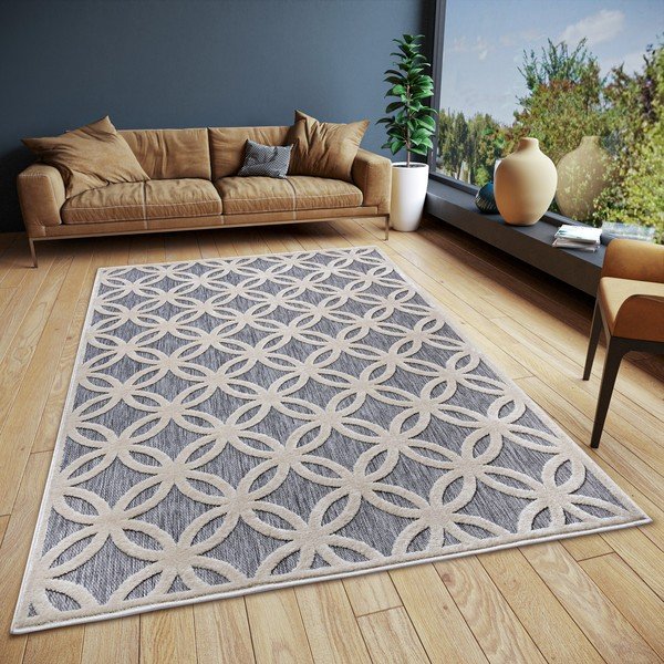 Sivý koberec 57x90 cm Iconic Circle – Hanse Home-image-1