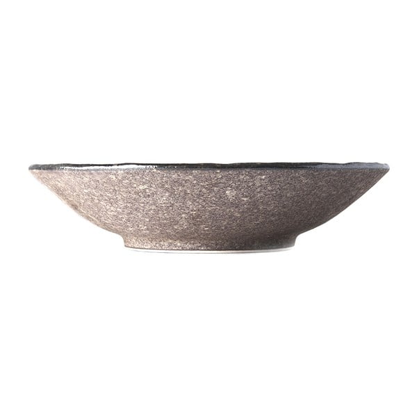Béžová keramická miska na polievku MIJ Earth, ø 24 cm