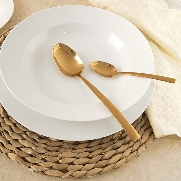 Antikoro príbor 24 ks v zlatej farbe Gold – Orion-image-4