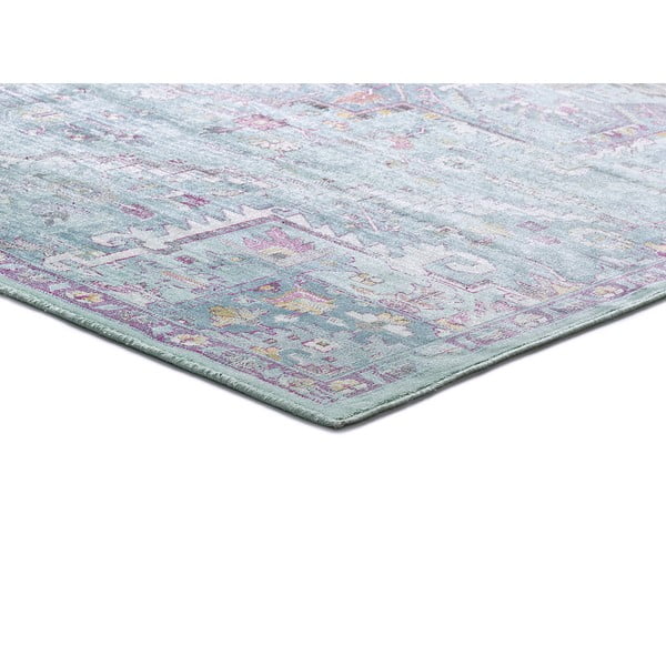 Tyrkysovomodrý koberec z viskózy 170x120 cm Lara - Universal-image-2
