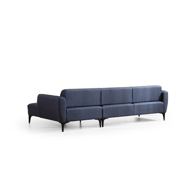 Modrá rohová pohovka  Belissimo, pravý roh – Balcab Home-image-3