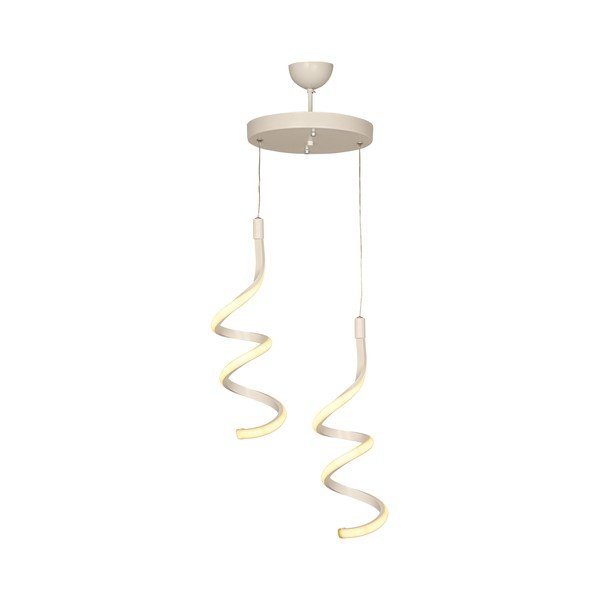 Biele kovové LED závesné svietidlo ø 25 cm Hilton – Squid Lighting