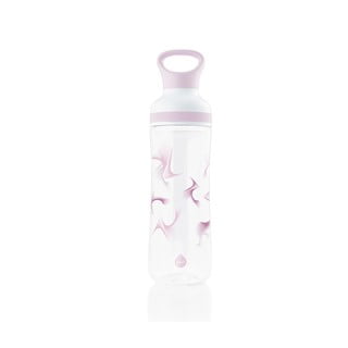 Fialovo-biela fľaša na vodu Equa Flow Wave, 800 ml