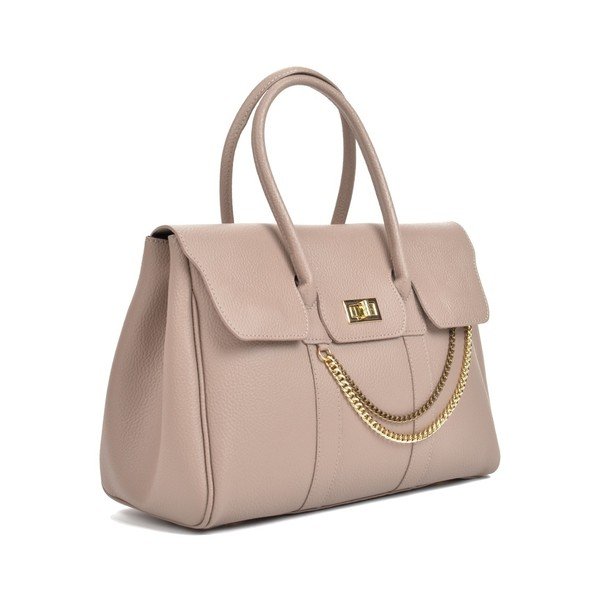 Svetlohnedá kožená kabelka Mangotti Bags Felipa-image-1