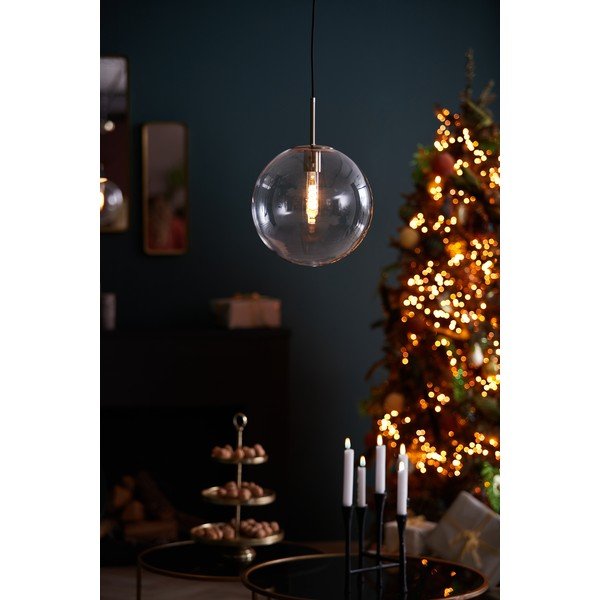 Závesné svietidlo v bronzovej farbe so skleneným tienidlom ø 30 cm Medina – Light & Living-image-2