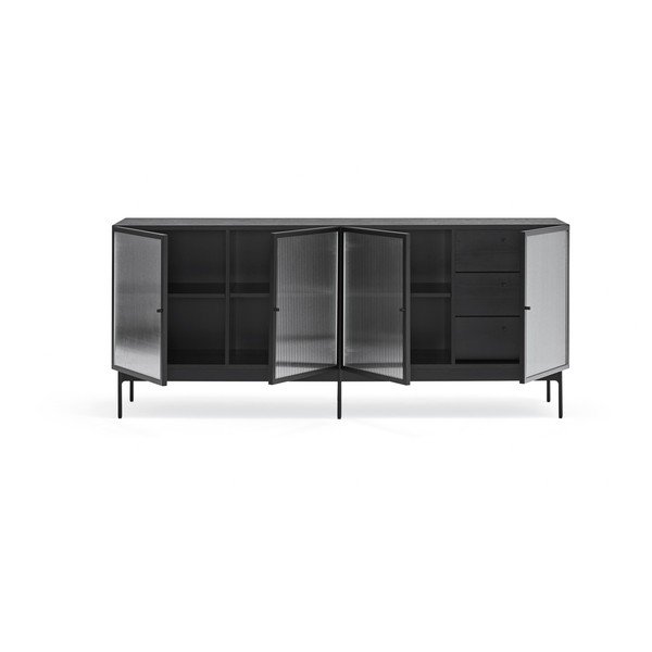 Čierna komoda Teulat Blur, šírka 180 cm-image-4