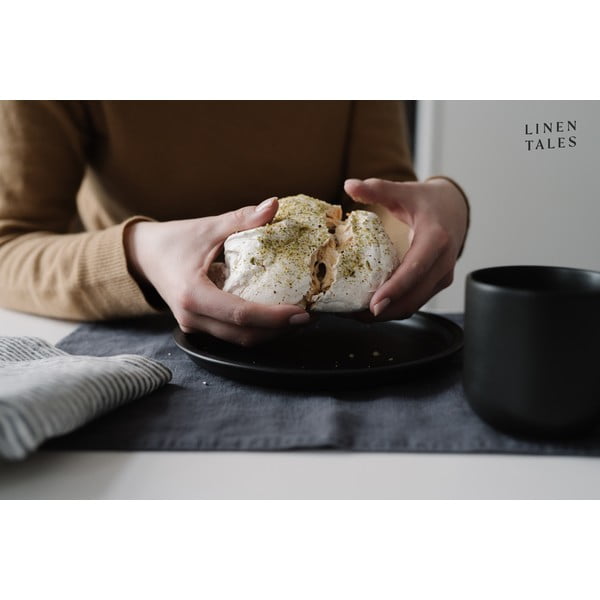 Tmavosivé ľanové prestieranie Linen Tales, 35 x 45 cm-image-3