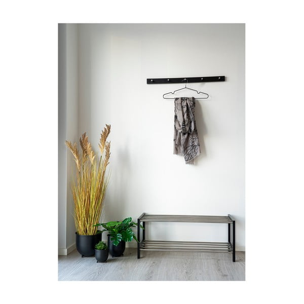 Čierny kovový nástenný vešiak Padova - House Nordic-image-1