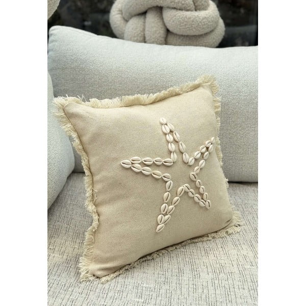 Bavlnená obliečka na vankúš 43x43 cm Seashells – Mioli Decor-image-3