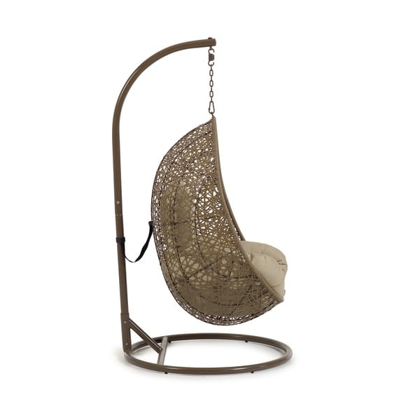 Závesné záhradné kreslo so stojanom Kave Home Florina-image-2