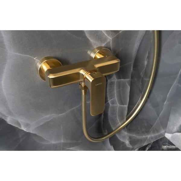 Nástenná sprchová batéria v zlatej farbe (1 výstup) Spy – Sapho-image-1