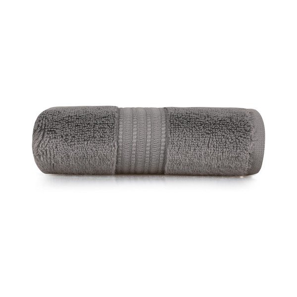 Tmavosivý bavlnený uterák 30x50 cm Chicago – Foutastic-image-2