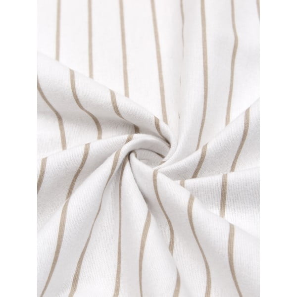 Bielo-béžové flanelové obliečky na jednolôžko Westwing Collection Talin, 155 x 220 cm-image-1