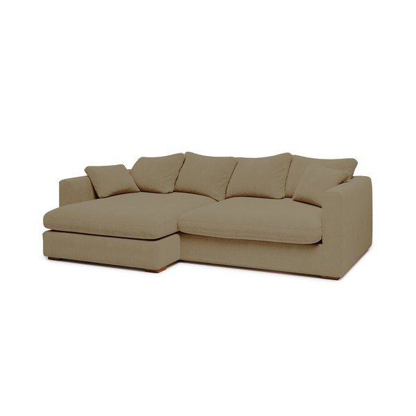 Béžová menčestrová rohová pohovka (ľavý roh) Comfy – Scandic-image-1