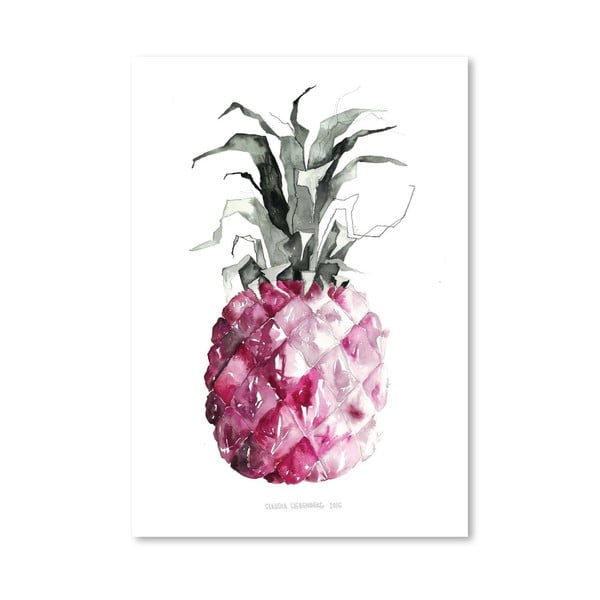 Plagát Pineapple Pink, 30x42 cm
