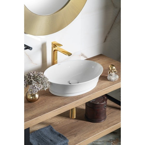 Stojančeková umývadlová batéria v zlatej farbe Spy – Sapho-image-2