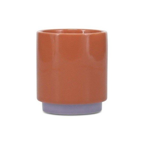 Oranžová/fialová kameninová šálka 130 ml Duo – ONA