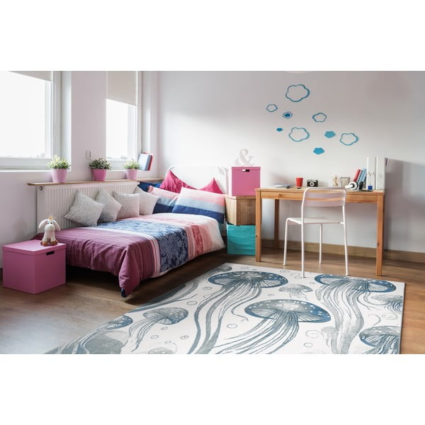 Modrý detský koberec 133x190 cm Under the Sea – FD-image-1