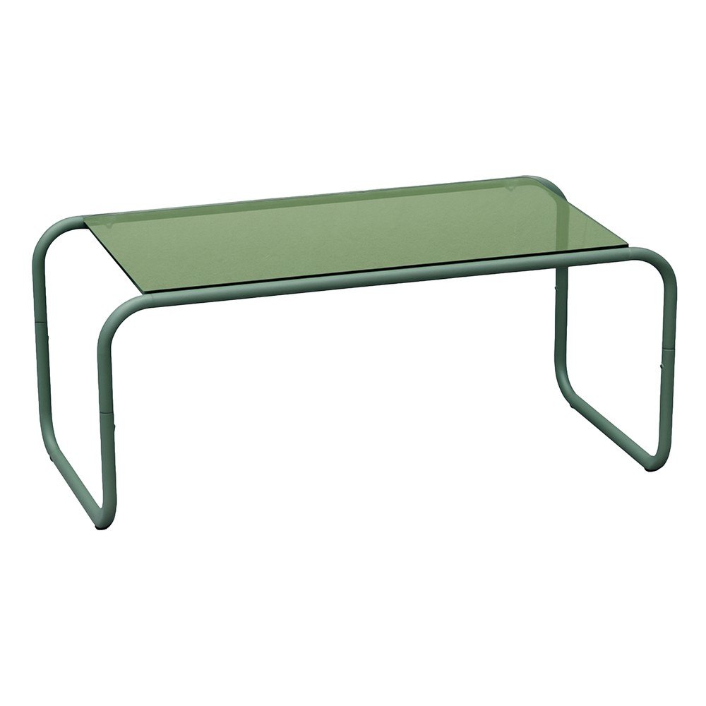 E-shop Zelený konferenčný stolík so sklenenou doskou 40x80 cm Ventana – Leitmotiv