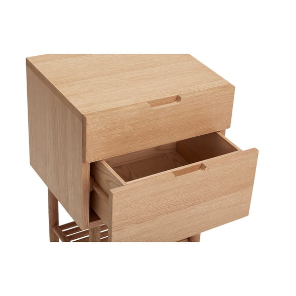 Nočný stolík v dekore duba Acorn - Hübsch-image-2