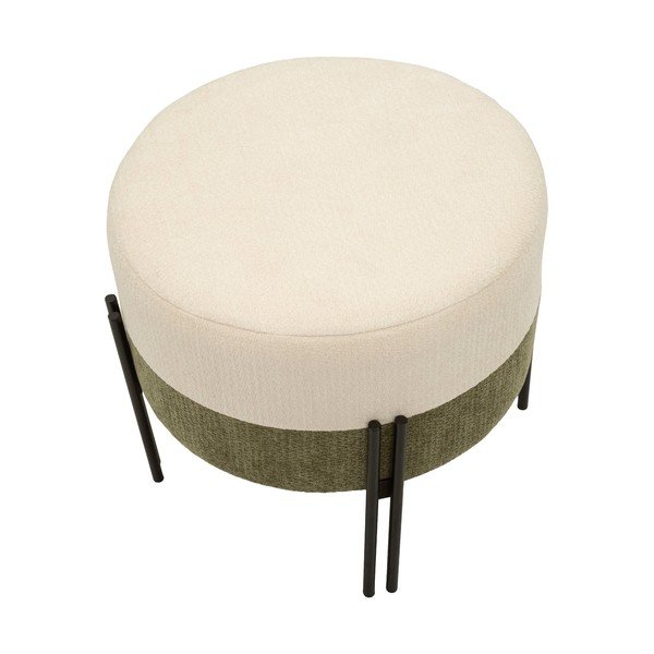 Khaki/krémovobiely taburet Modern Style – Mauro Ferretti-image-2