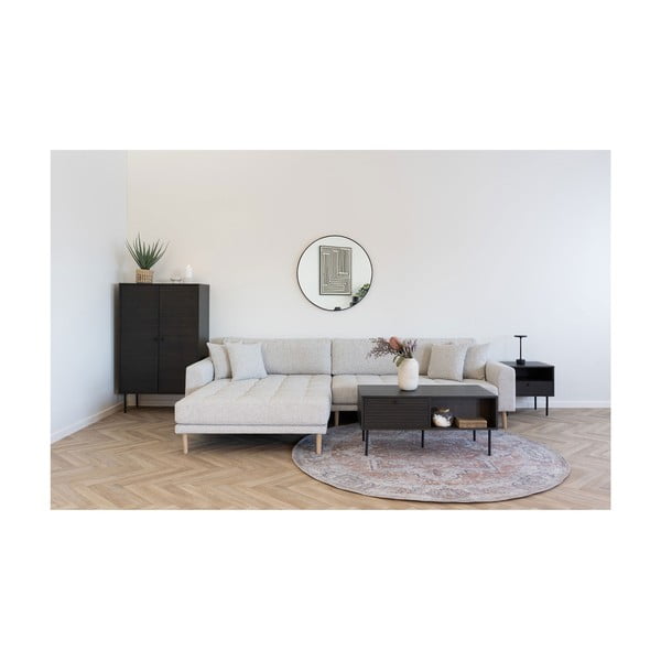 Tmavohnedá skrinka v dekore duba 80x130 cm Kyoto – House Nordic-image-3