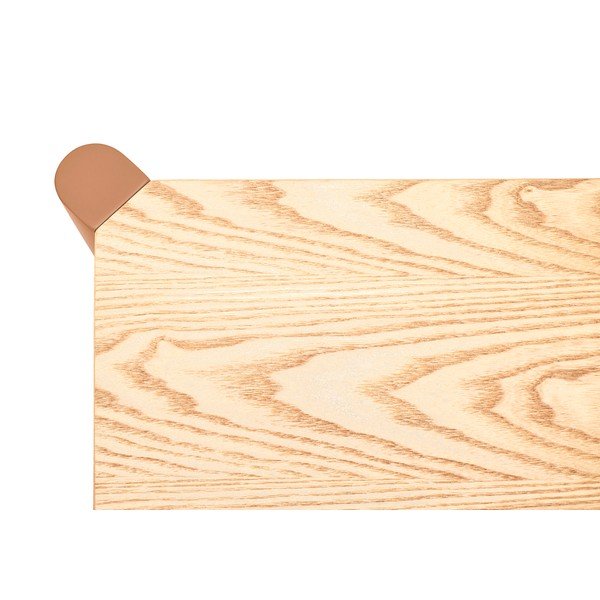 Regál v dekore duba v tehlovej farbe/v svetlo prírodnej farbe 126x59x43 cm Bona – Teulat-image-4