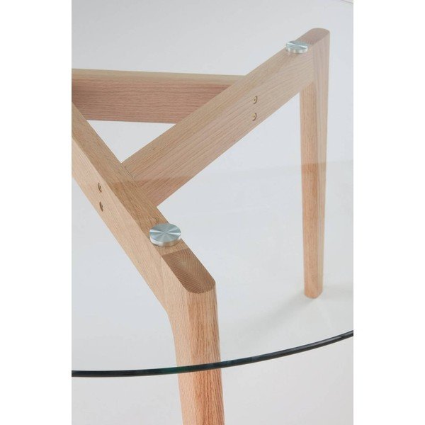 Okrúhly jedálenský stôl z dubového dreva ø 120 cm Malevik – Jotex-image-4