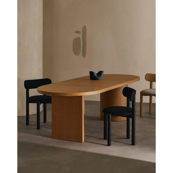 Jedálenský stôl v dekore duba 100x200 cm Nealy – Kave Home-image-1