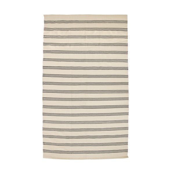 Béžový bavlnený koberec Bloomingville Mini Stripe, 140 x 240 cm
