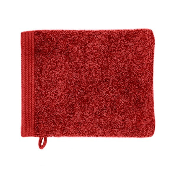 Červená kúpeľová rukavica Jalouse Maison Gant Rouge, 16 × 21 cm