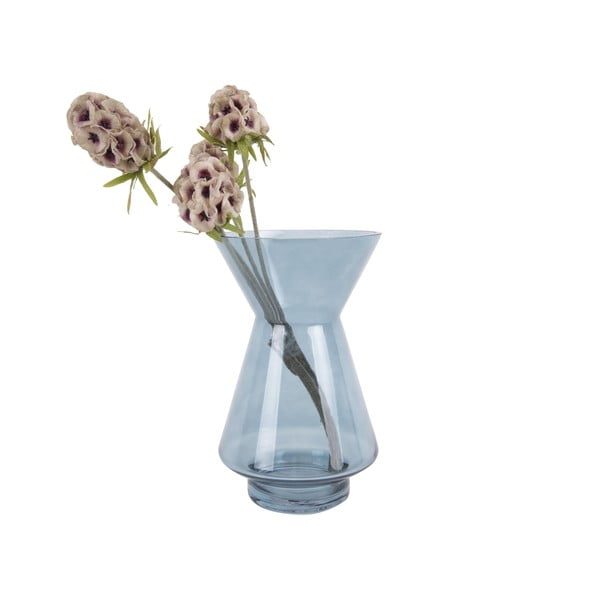 Modrá sklenená váza PT LIVING Glow, výška 22 cm
