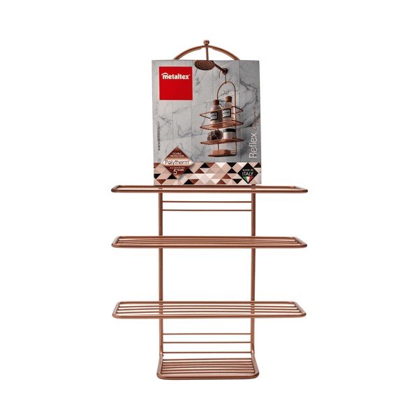 Kúpeľňová závesná polička Metaltex Copper-image-2
