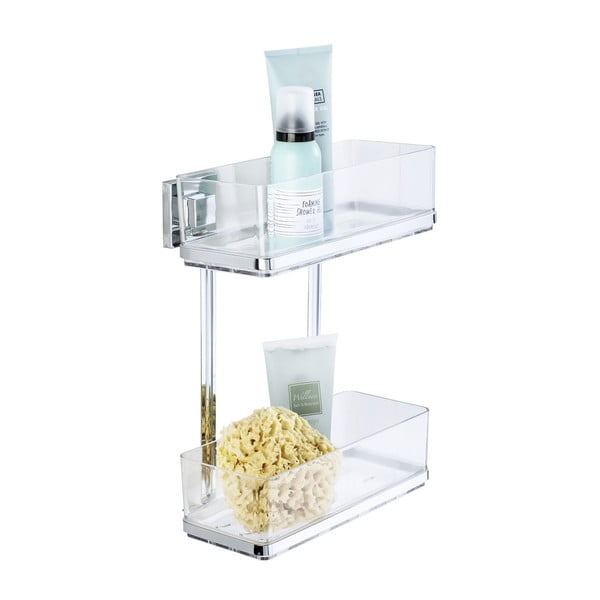 Držiak s 2 poličkami bez nutnosti vŕtania Wenko Vacuum-Loc, až 33g-image-2