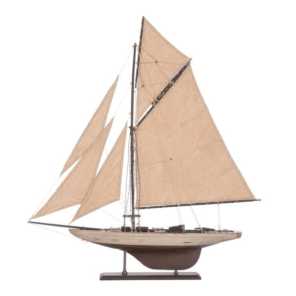 Dekoratívna plachetnica Sail Boat Beige, 71 cm