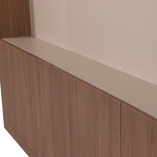Modulárny TV stolík v tmavo prírodnej farbe 160x215 cm Build – WOOOD-image-3