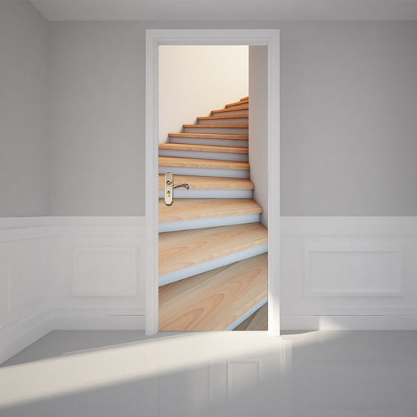 Adhezívna samolepka na dvere Ambiance Modern Stairway, 83 x 204 cm