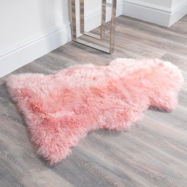 Ružová ovčia kožušina Native Natural Sheep, 120 × 60 cm-image-2