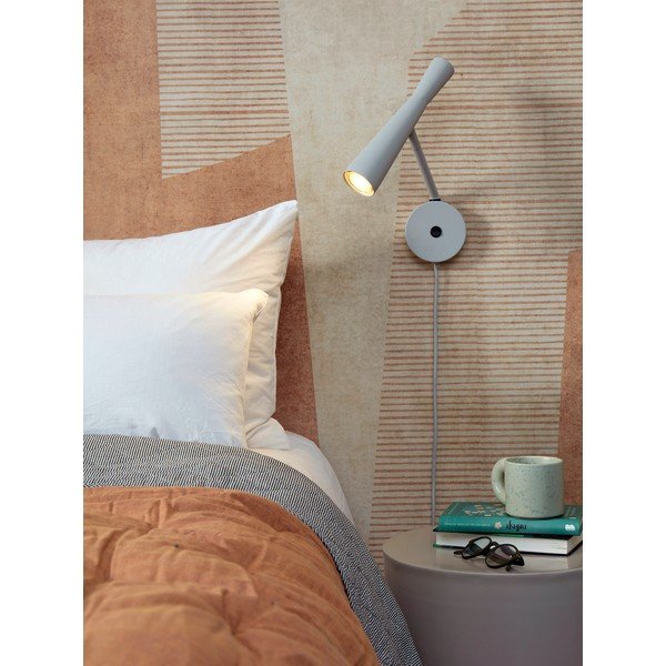 Sivé nástenné svietidlo ø 6 cm Bordeaux – it's about RoMi-image-1