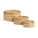 Košíky v súprave 3 ks z vodného hyacintu ø 30x15 cm Botofte – House Nordic
