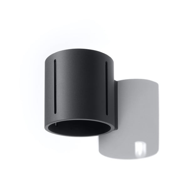 Čierne nástenné svietidlo Vulco – Nice Lamps