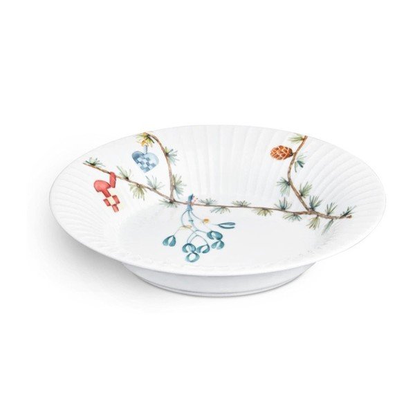Biely hlboký  porcelánový tanier s vianočným motívom ø 21 cm Hammershøi Christmas – Kähler Design