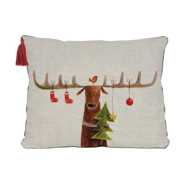 Vianočný dekoračný vankúš 35x50 cm Reindeer - Little Nice Things